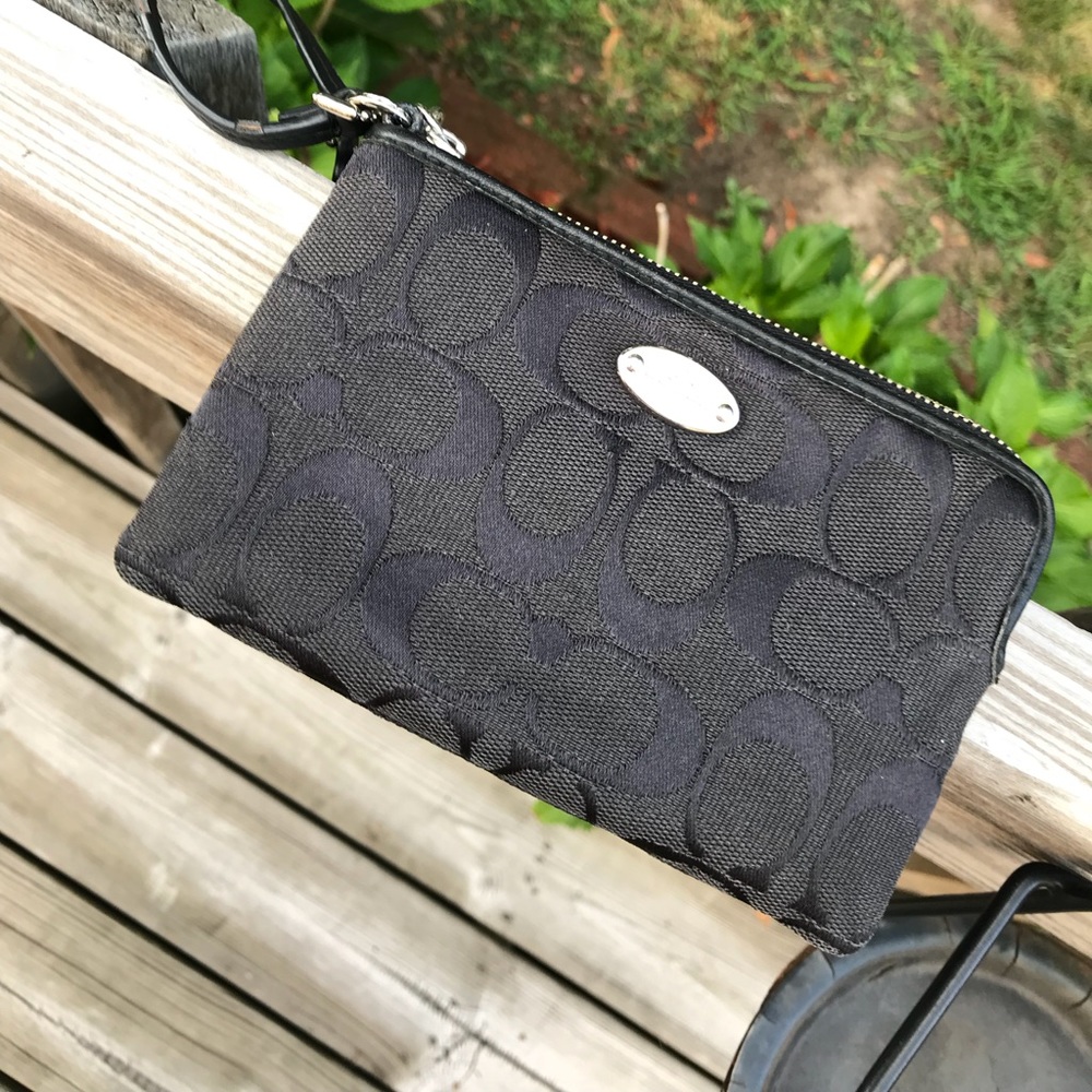 Coach mini wristlet